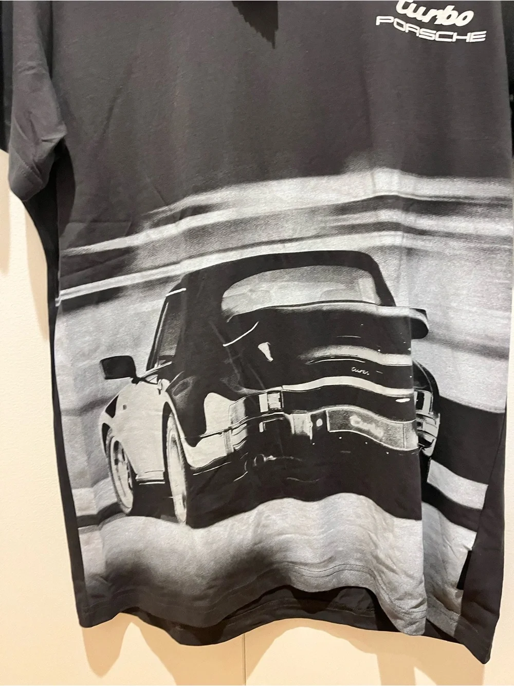 adidas Black & Red Porsche Turbo Graphic Short-Sleeve Tee